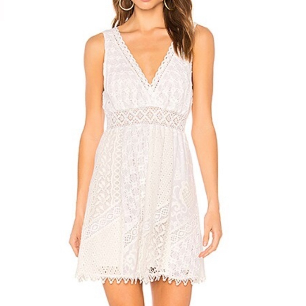 Bailey 44 white lace dress crochet size small revolve